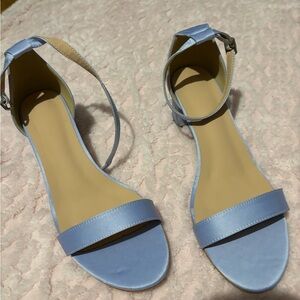 Elegant Blue Ankle Strap Sandals